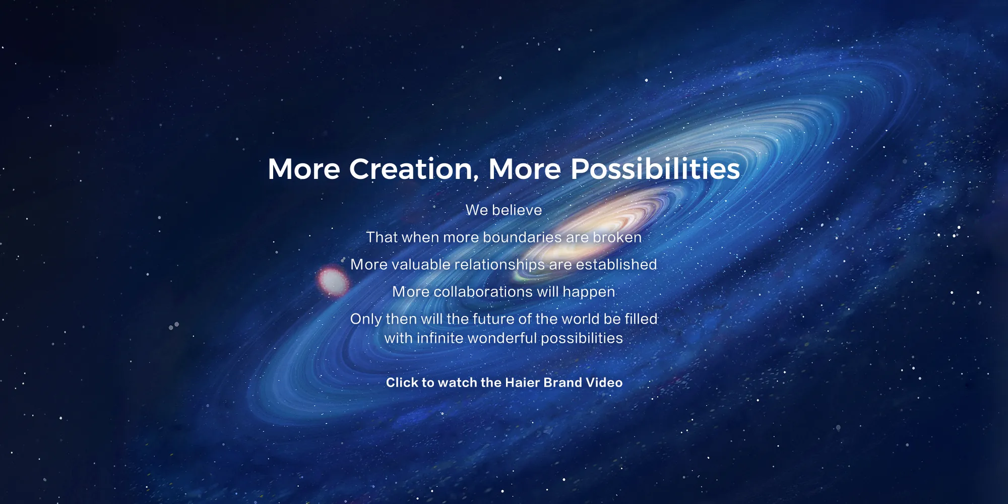 Haier Group - More Creation, More Possibilities